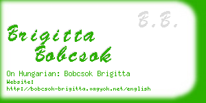 brigitta bobcsok business card